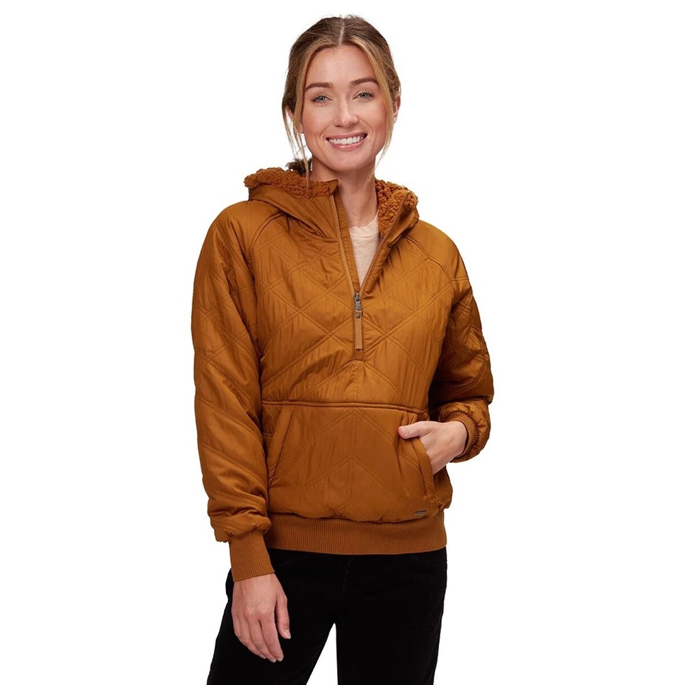 NWOT prana Esla half zip pullover mustard
